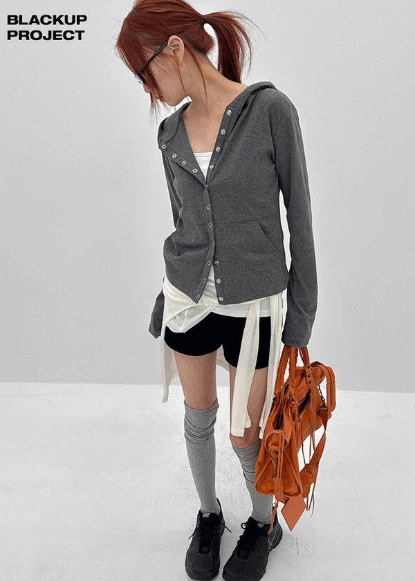 [MADE] Koga Snap Hooded Cardigan