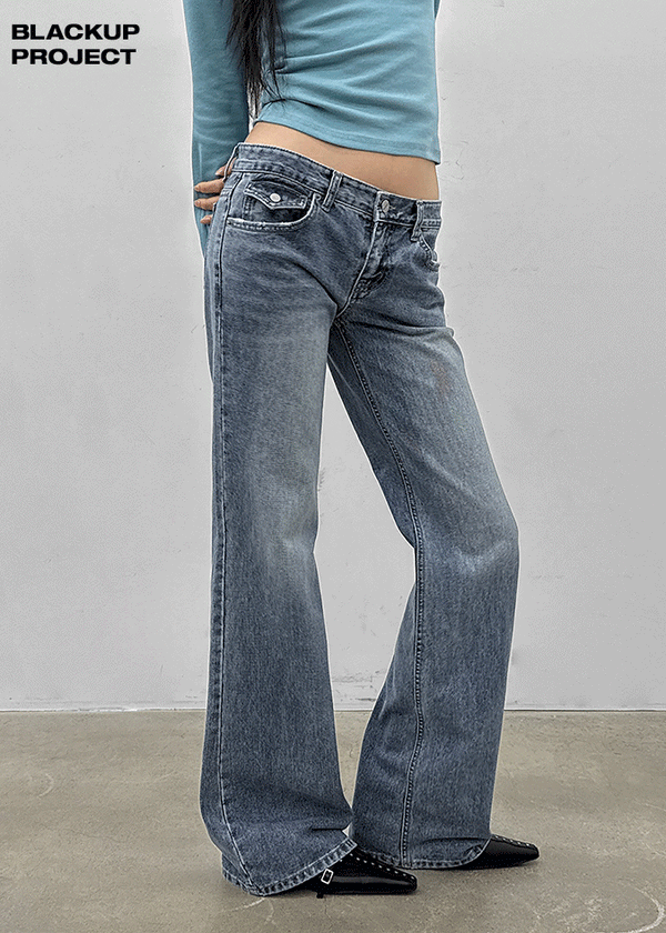 [MADE] Ruhen Low-waist Bootcut Denim Pants