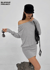 [MADE] Todo Off-shoulder Long Sleeve Tee