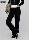 [MADE] Niar Low-Waist Slim Bootcut Elastic Pants