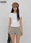 [MADE] Babishell Modal Boat Neck Short Sleeve Top