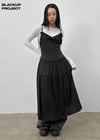 [MADE] Purang Frill Sleeveless Long Dress