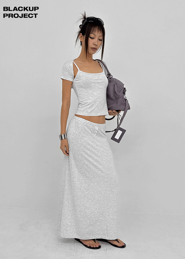 [MADE] Babishell Modal Banding Long Skirt