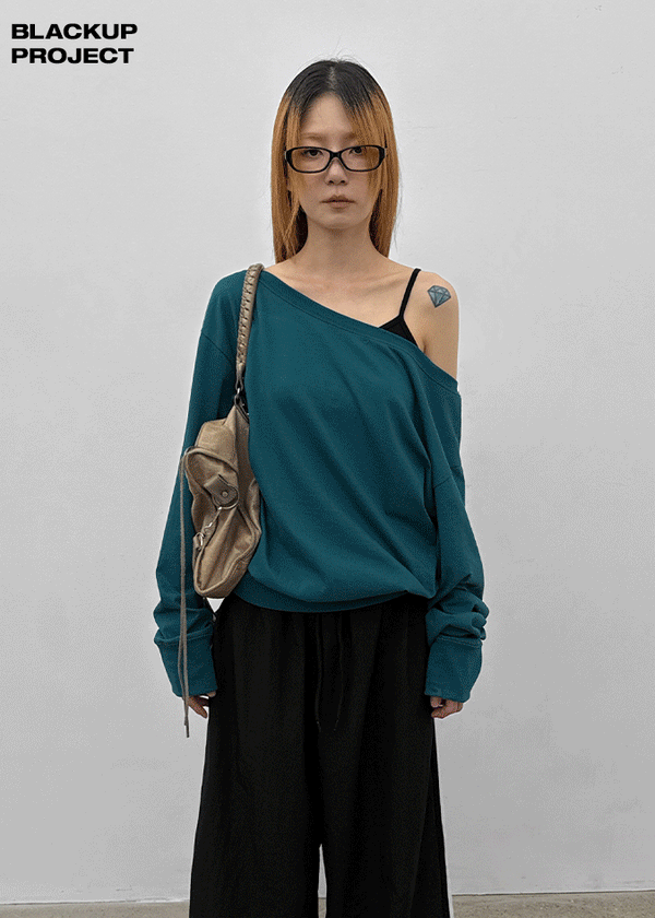 [MADE] Kikoon Boat Neck Oversized Long Sleeve Tee