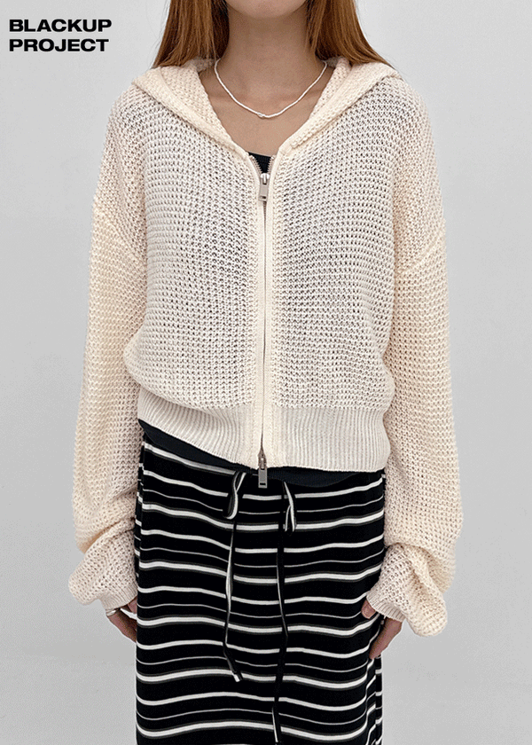 [MADE] Veilun Summer Knit Hood Zip-Up