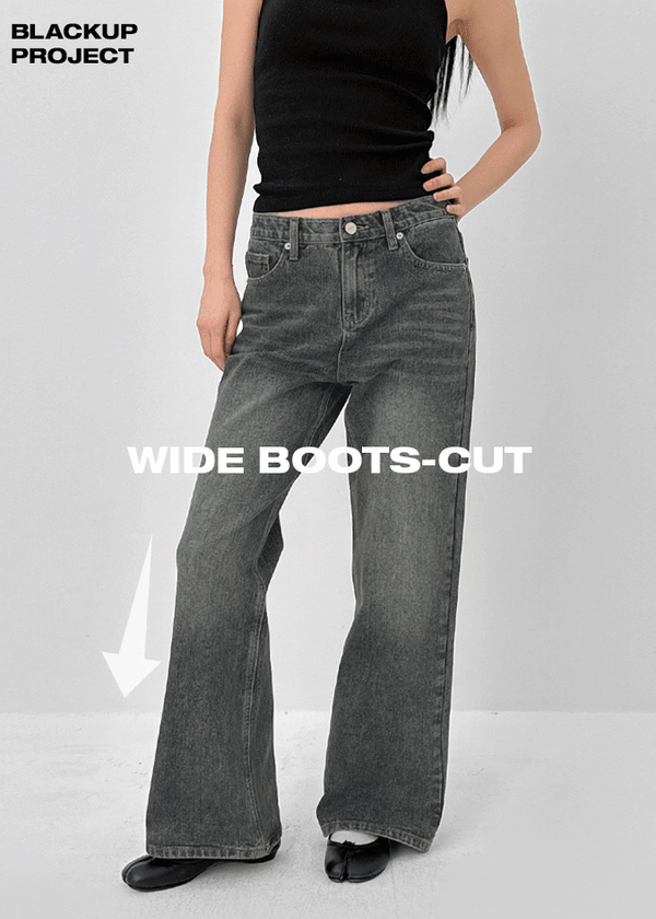 [MADE] Niche Washed Bootcut Denim Pants