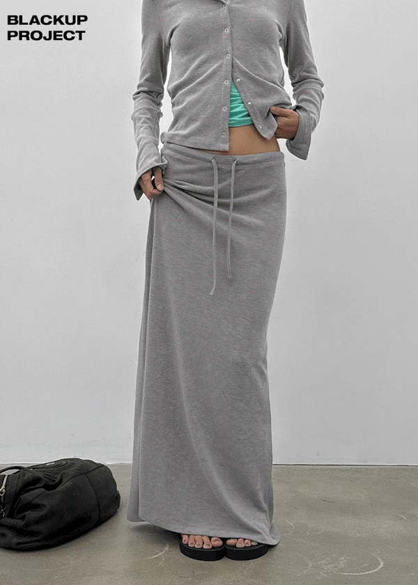 [MADE] Mibel Knit-like Maxi Long Skirt