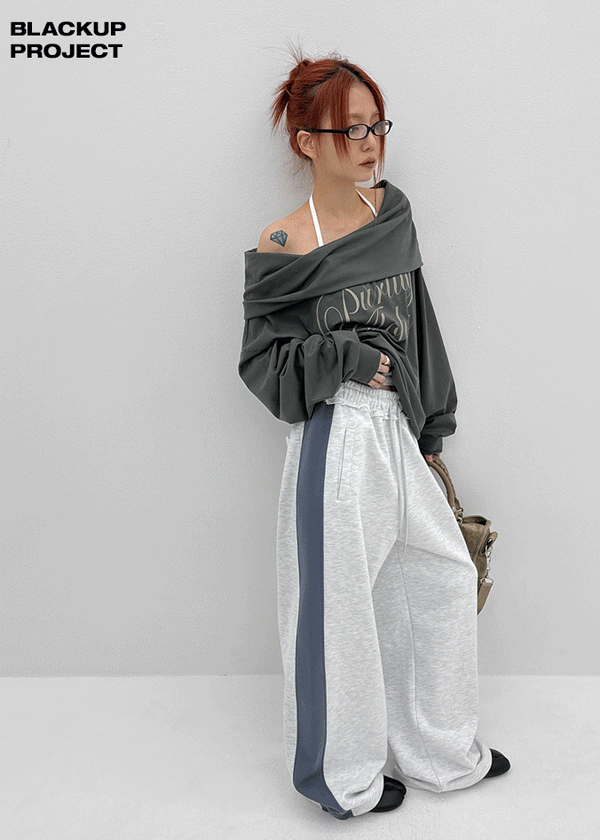 [MADE] Wirano Color-Block Wide Banded Pants