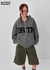 [MADE] Wiggy Applique Loose Fit Hooded Zip-up