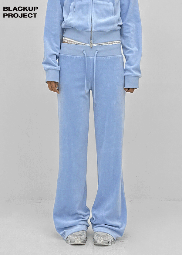 [MADE] Toddler Velour Bootcut Elastic Pants