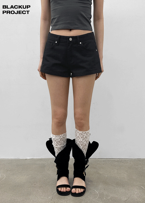[MADE] Anna Studded Cotton Shorts