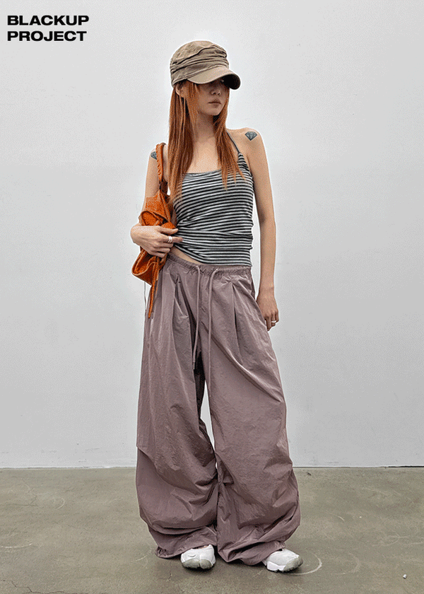 [MADE] Ronisel Nylon Tuck Banding Pants