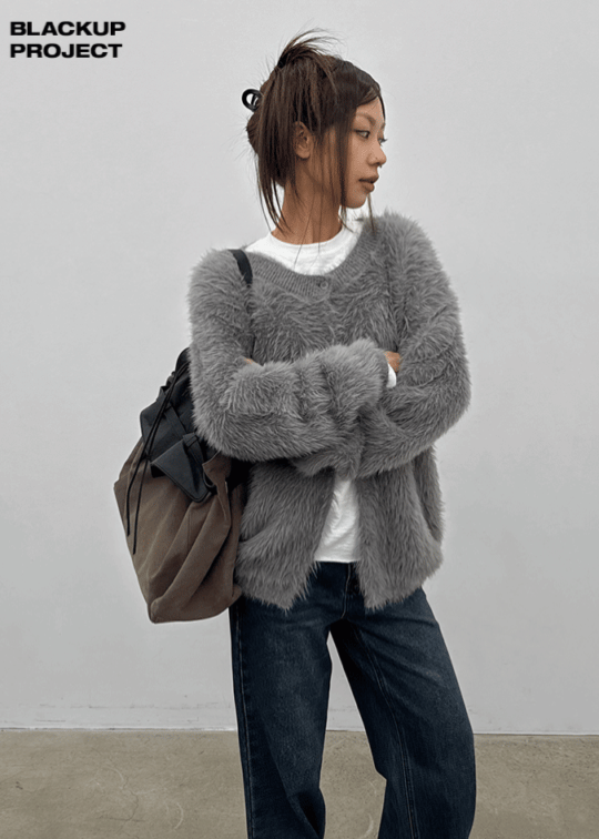[MADE] Shaggy Fur Cardigan