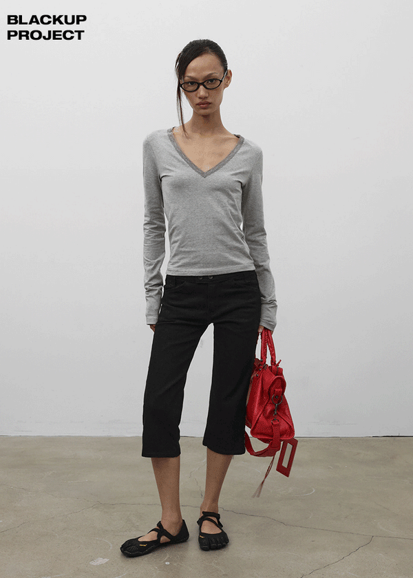 [MADE] Meldea Button Capri Pants
