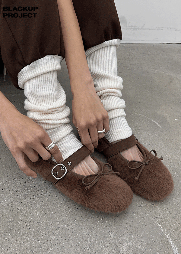 [MADE] Riponi Fur Flat Shoes