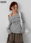 [MADE] Prado Off-Shoulder Long Sleeve T-Shirt