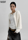 [MADE] Fochon Fur Hooded Knit Cardigan