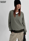 [MADE] Budri Stripe V-Neck Knit