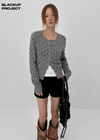 [MADE] Fusilli Dot Knit Cardigan