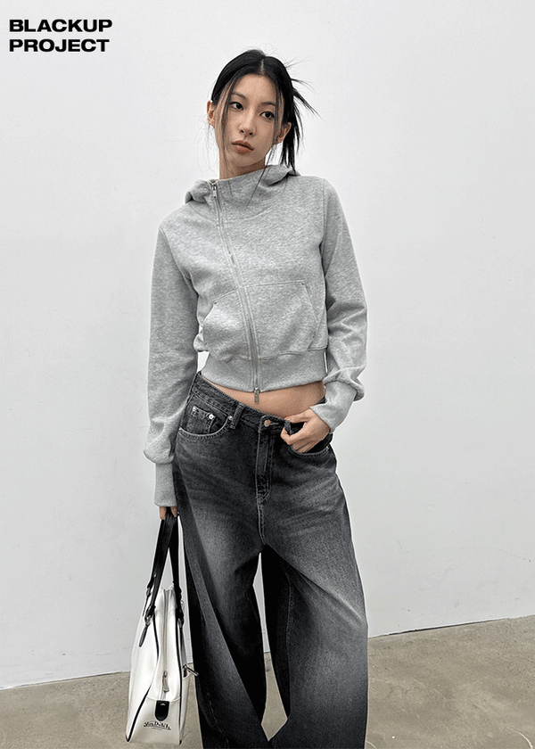 [MADE] Higg Unbal Hooded Zip-up