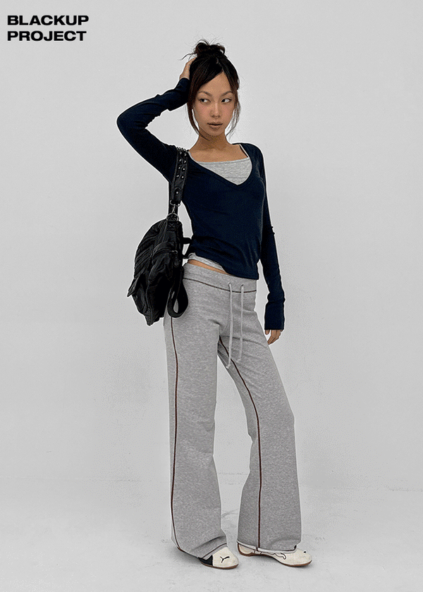[MADE] Polte Low-waist Bootcut Elastic Pants