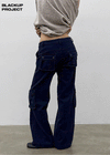 [MADE] Tohen Low-Waist Cotton Cargo Pants