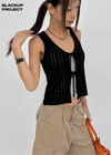[MADE] Floje Punching Knit Sleeveless Top