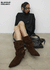 [MADE] Gelam Suede Wrinkle Mid-calf Boots