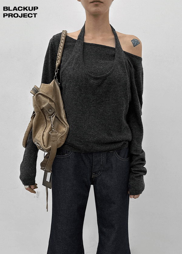 [MADE] Yurian Halter Layered Knit
