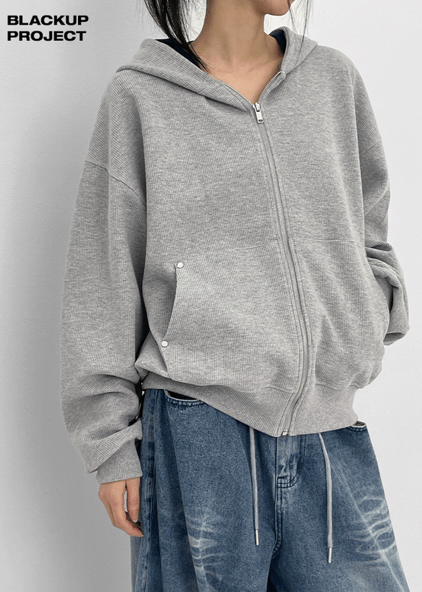 [MADE] Moit Waffle Hooded Zip-up (Set Available)