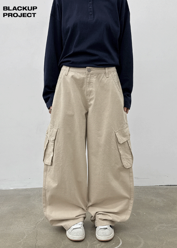 [MADE] Lumi Wide Cargo Cotton Pants