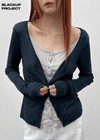 [MADE] Shurev Layered Ribbed Cardigan