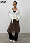 [MADE] Ponti V-Neck Wrap Long Sleeve Tee