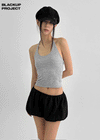 [MADE] Berua Fleece Halter Sleeveless (Set Available)