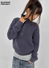 [MADE] Posie Half Knit Zip-up