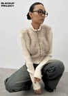[MADE] Deki Fur Knit Zip-up