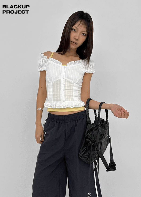 [MADE] Heriki Two-Way Frill Blouse