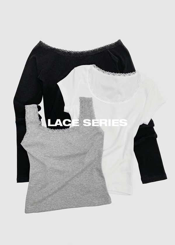 [MADE] Cozeti Lace Square Neck Sleeveless Top