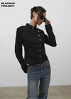 [MADE] Lesa Diagonal Cotton Jacket