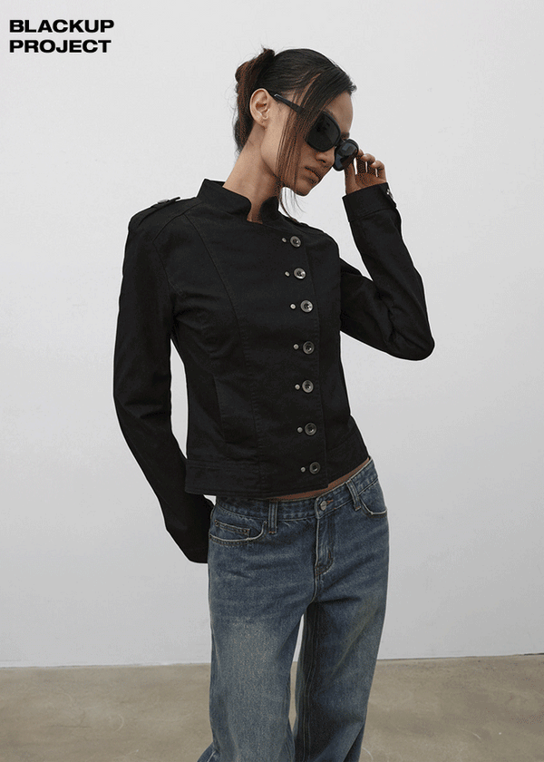 [MADE] Lesa Diagonal Cotton Jacket