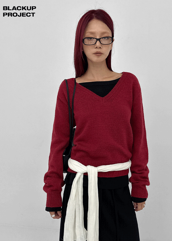 [MADE] Roadcle V-neck Standard Fit Knit