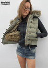 [MADE] Vanity Fur-Trimmed Wellon Padded Vest