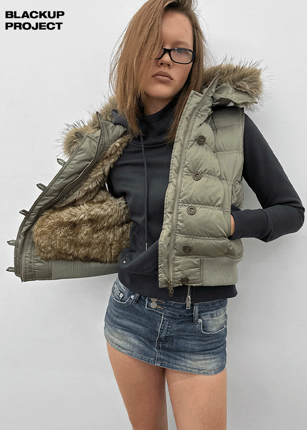 [MADE] Vanity Fur-Trimmed Wellon Padded Vest