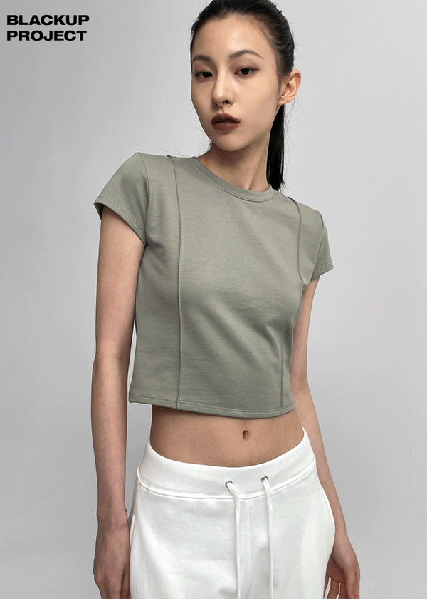 [MADE] Desiree Cap Sleeve Short Sleeve Tee