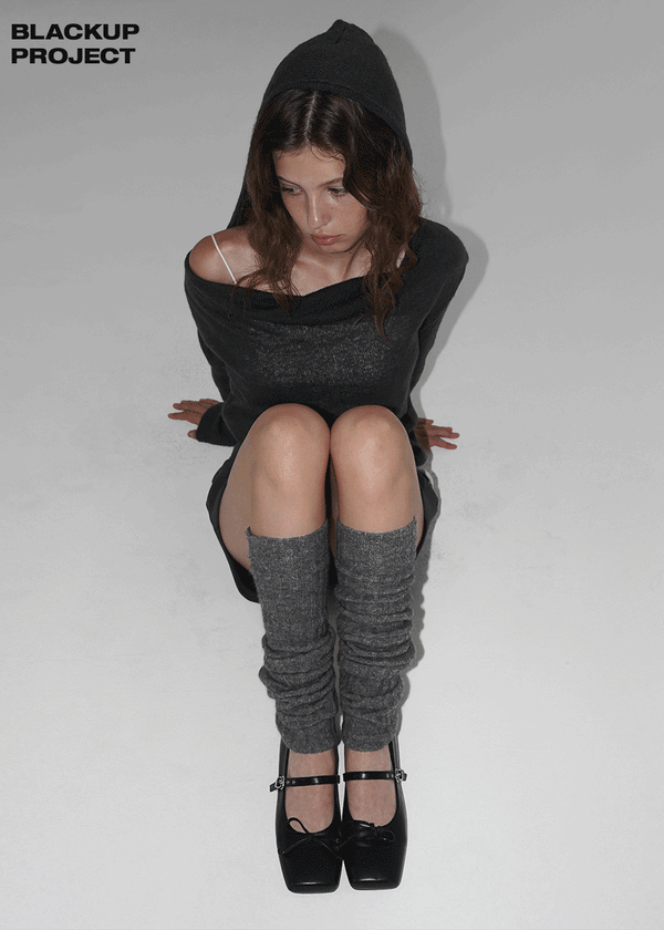 [MADE] Narrow Cash Long Knit Leg Warmers 45% Wool