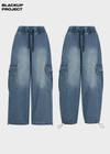 [MADE] Port Banding Cargo Denim Pants