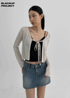 [MADE] Renen Ribbon Bolero Knit Cardigan