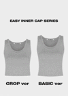 [MADE] Easy Basic U-neck Sleeveless (Built-in Cap)