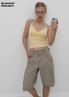 [MADE] Yelp Striped Halter Tank Top