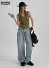 [MADE] Demure Mid-Rise Denim Pants